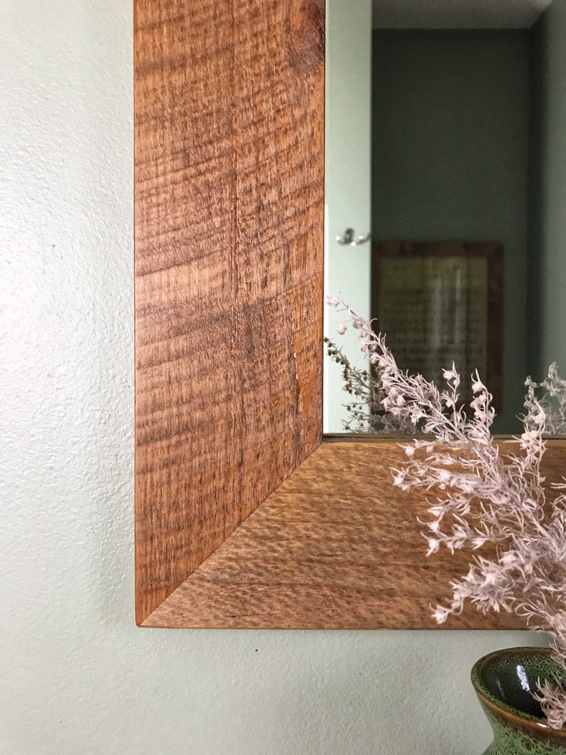 Vanity Mirror // Modern Rustic Vanity Mirror // Contemporary Etsy