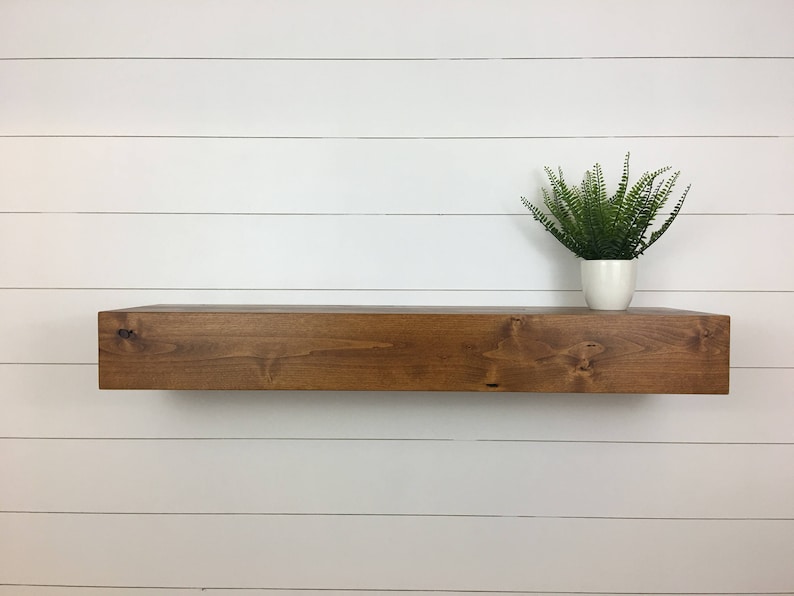 Fireplace Mantel // Contemporary Mantel // Custom Mantel // Contemporary Rustic Mantel // Rustic Wood Mantel // Modern Mantel image 6