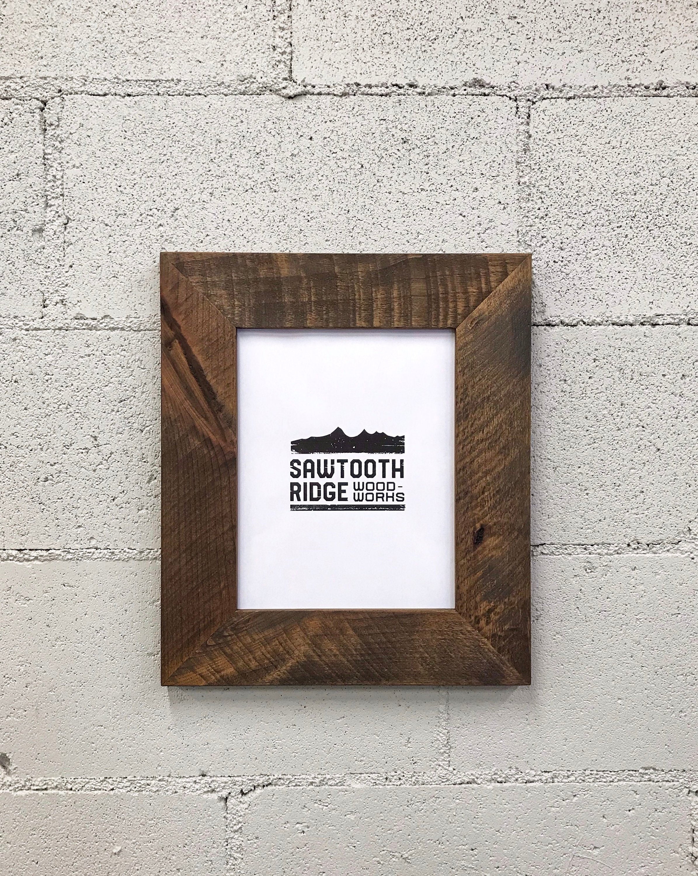 Modern Rustic Wood Picture Frame // Picture Frame // Wood Etsy