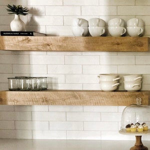 Floating Shelves // Set of two Modern Rustic Floating Shelves // Floating Shelf // Modern Shelves // Rustic Floating Shelves // Rustic Shelf