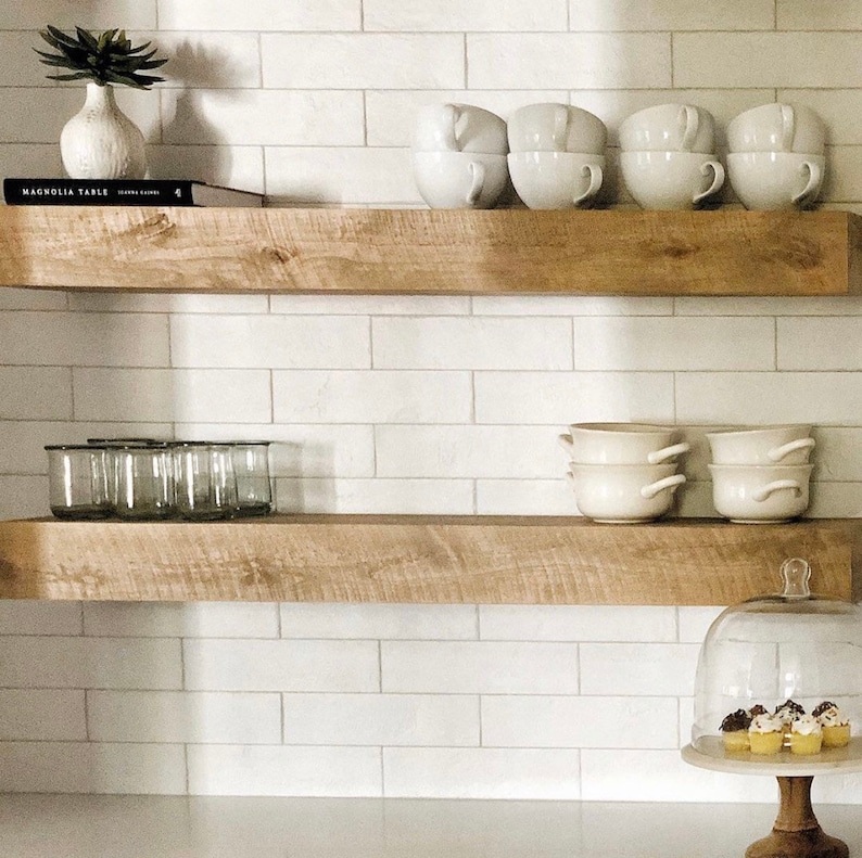 Floating Shelves // Set of two Modern Rustic Floating Shelves // Floating Shelf // Modern Shelves // Rustic Floating Shelves // Rustic Shelf image 1