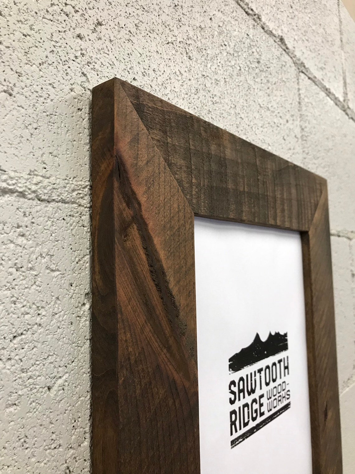 Modern Rustic Wood Picture Frame // Picture Frame // Wood Etsy