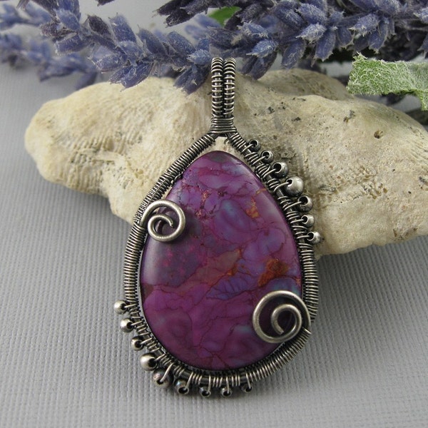 JEWELRY TUTORIAL Wire Wrapped Curly Q Bezel Reversible Pendant