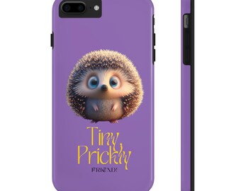 Adorable hedgehog phone case for iPhone and Samsung Smartphones.