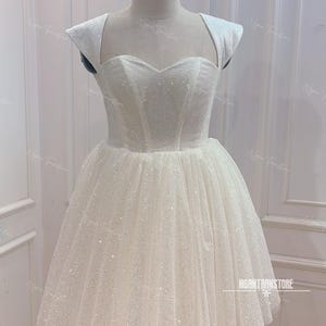 Sparkly short wedding dress. Sparkling mini dress. Pretty party dress. Custom short wedding dress for bride. Sexy Dress. Sprakling Dress.
