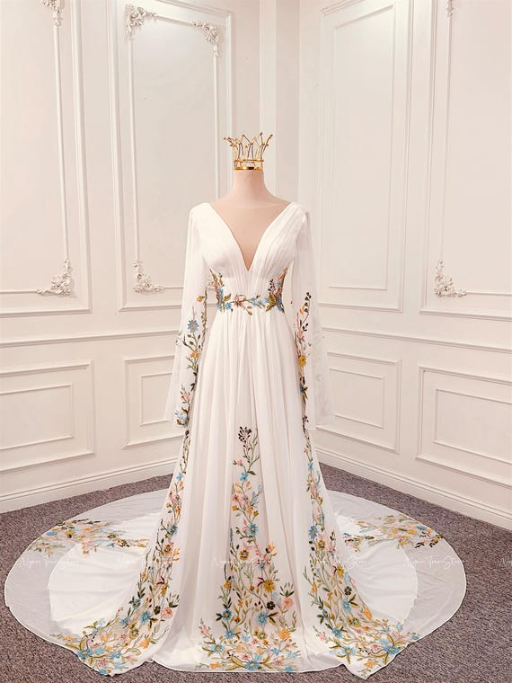 boho style prom dresses 2020 Boho Prom Gowns, Bohemian Formal Dresses FLOWING CHIFFON FABRIC THAT CREATES A DREAMY Boho Cocktail & Party Dresses: