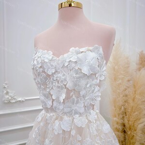 New arrival three-dimensional lace short-sleeved dress