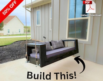 Outdoor Swing Plans, DIY Porch Furniture (PDF Download)