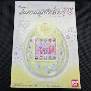 Tamagotchi P&#39;s Yellow English Patch Bandai Japan Virtual Pet 2012
