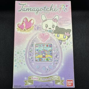 Tamagotchi P&#39;s Pink Love and Melody Set English Bandai Japan Virtual Pet 2012