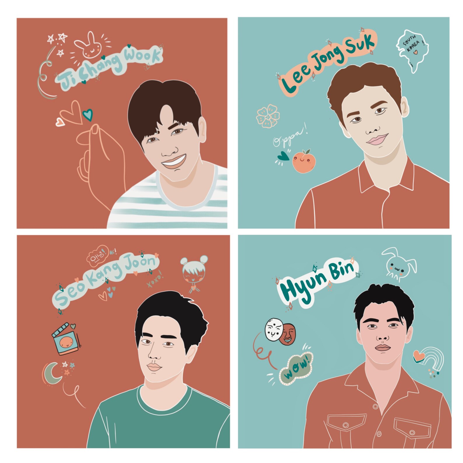 Kdrama Fan Art Korean Drama Addict Kdrama Poster Art BTS Etsy UK