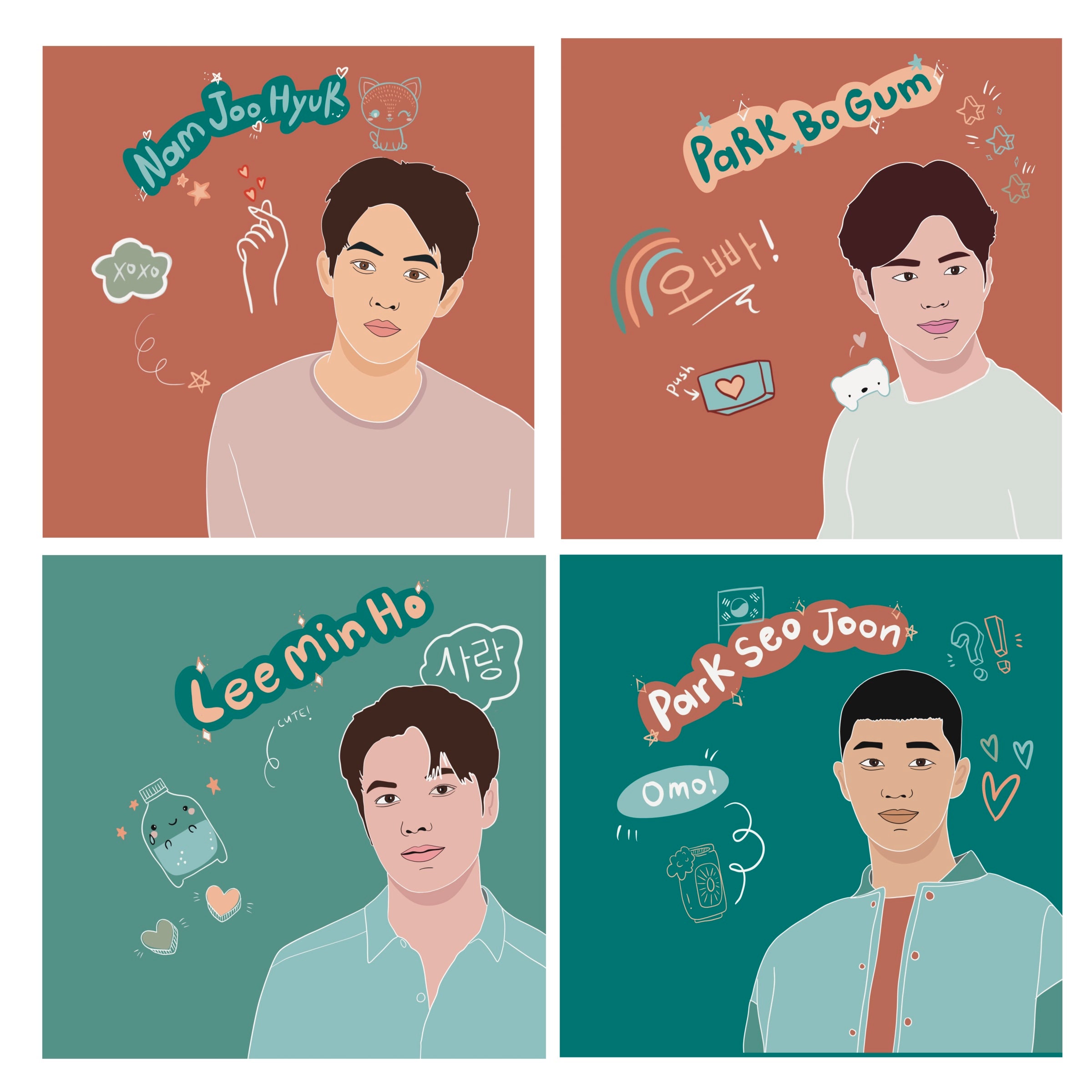 Kdrama Fan Art Korean Drama Addict Kdrama Poster Art BTS Etsy UK