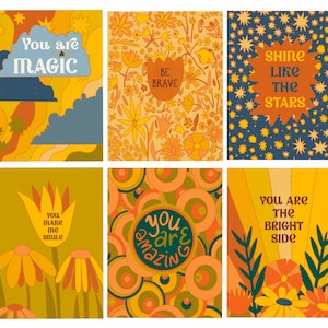 Cartes de vœux florales, cartes d’encouragement, cartes de notes