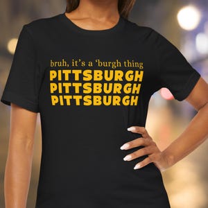 Pittsburgh t-shirt, Pittsburgh travel t-shirt, Pittsburgh game day shirt, travel gift, Pittsburgh skyline shirt, city of Pittsburgh t-shirt