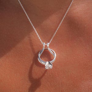 Ring Holder Necklace, Wedding Ring Keeper Pendant, Custom Ring Holder Pendant, Horseshoe Necklace, Horseshoe Pendant Ring Holder for nurses