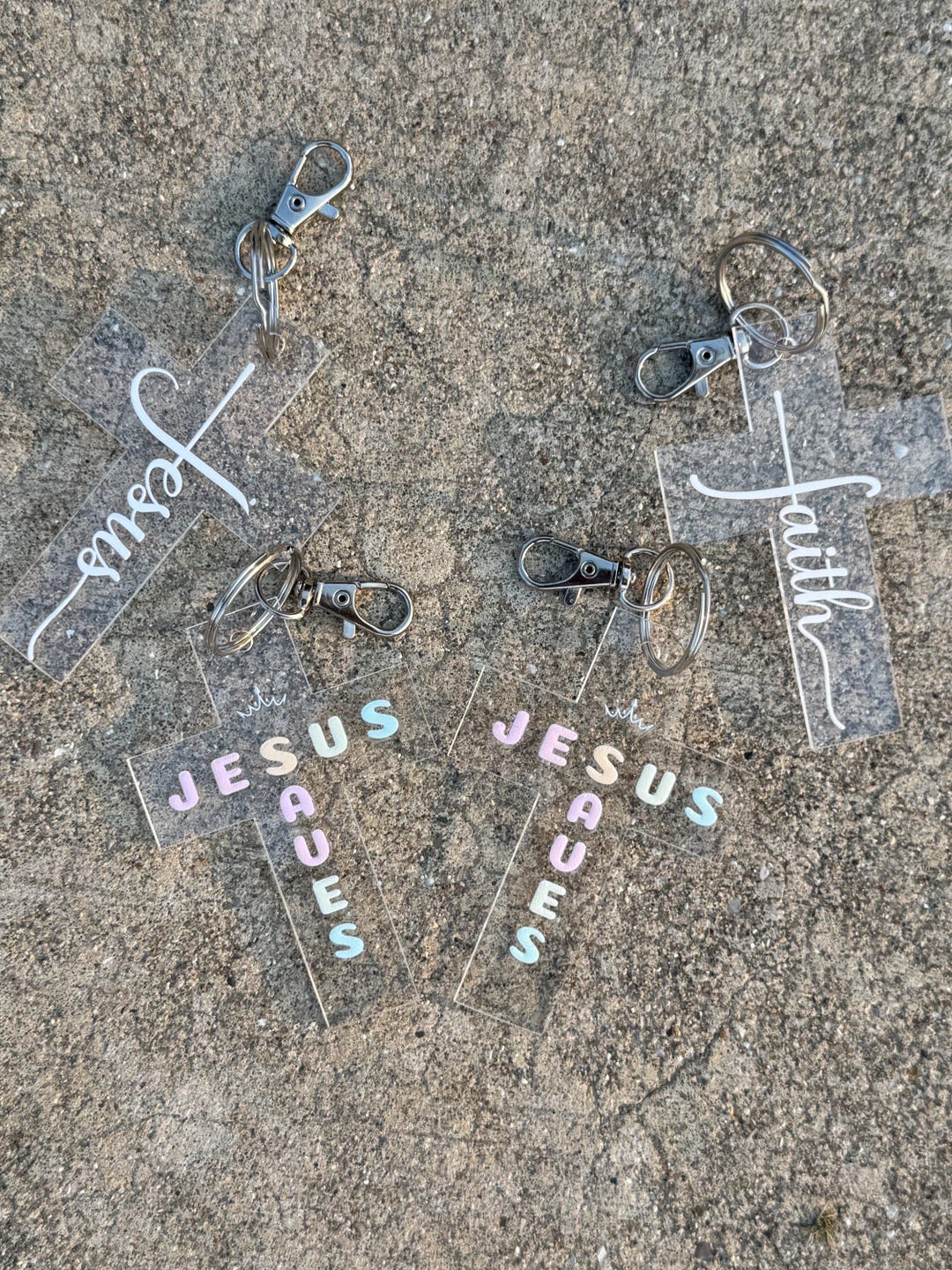 Jesus Saves Cross Keychain: Christian Faith Gift - Etsy