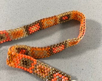 Orange Squares Bracelet