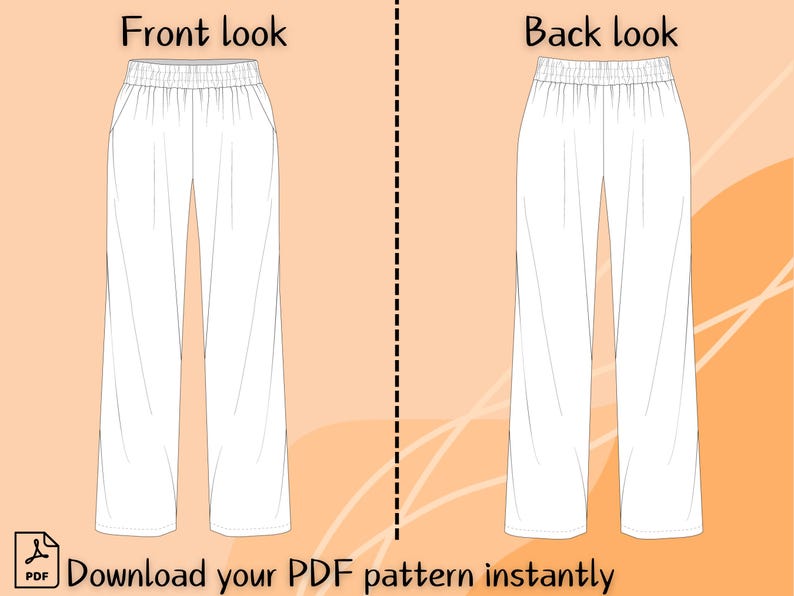 Men Pajama Pants Sewing Pattern, PJ Pants Pattern PDF for Men, Easy ...