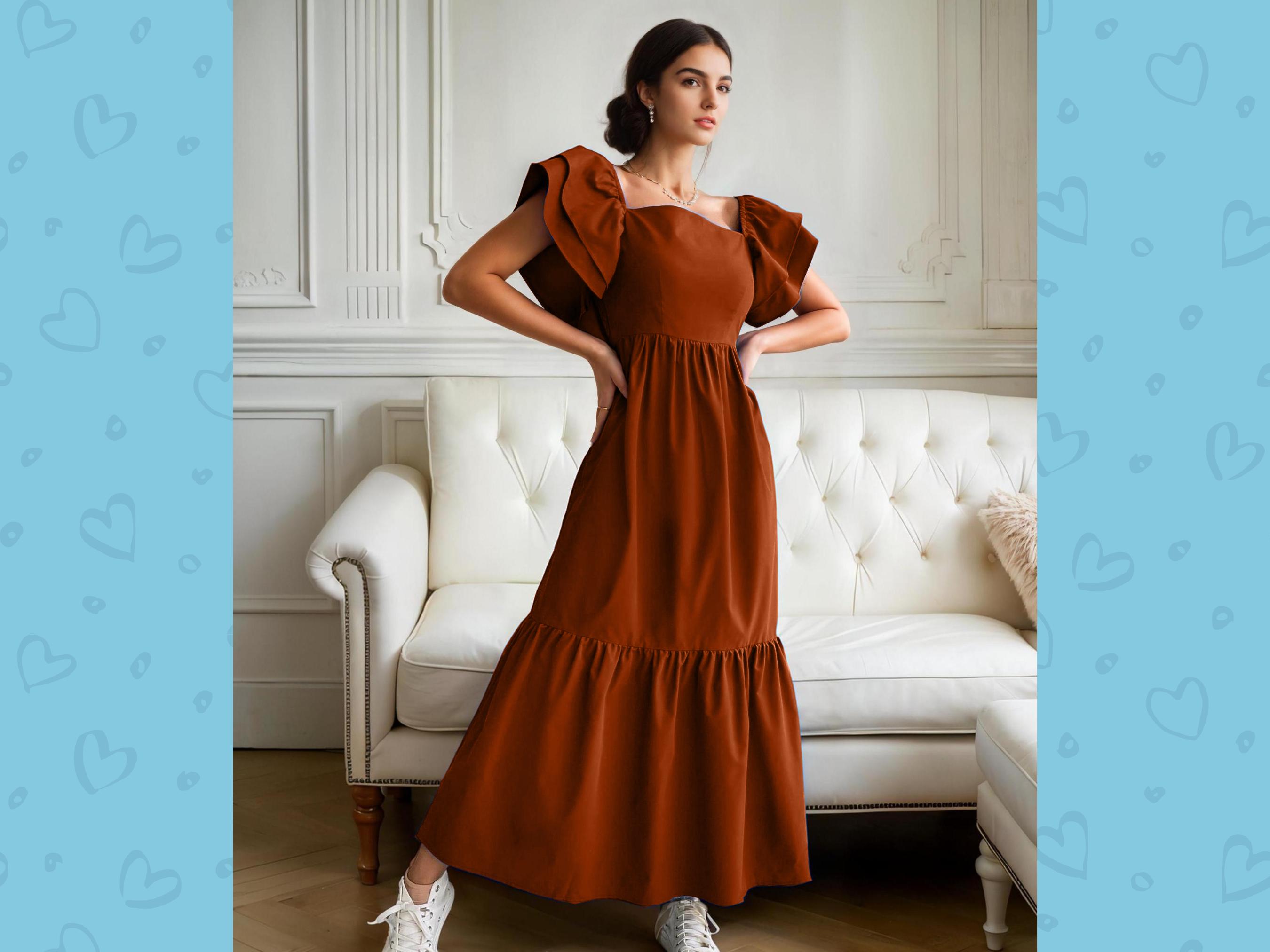 Tiered Ruffle Dress Sewing Pattern | Easy Dress PDF Pattern | Beginner ...