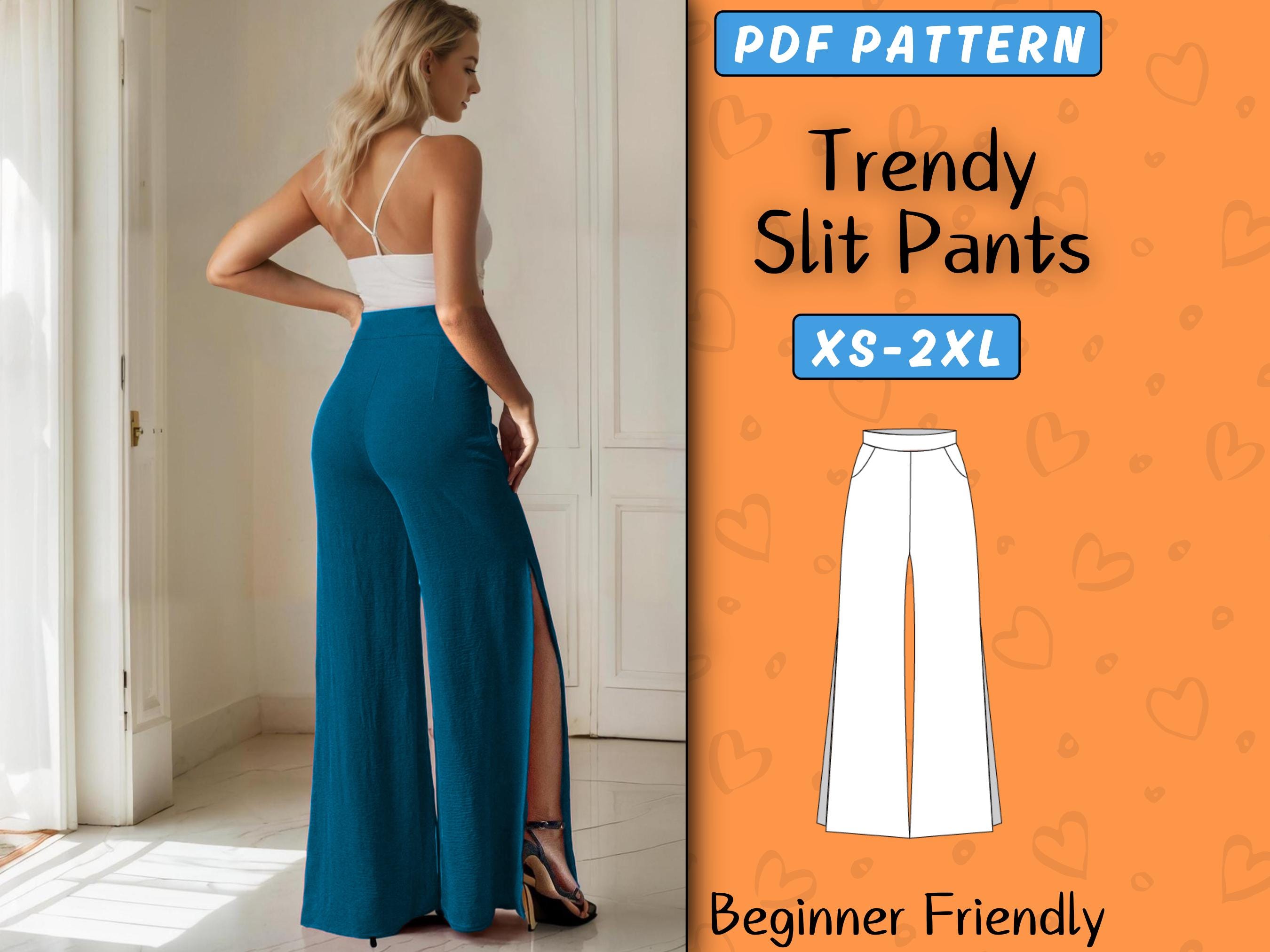 Front Slit Pants - Etsy