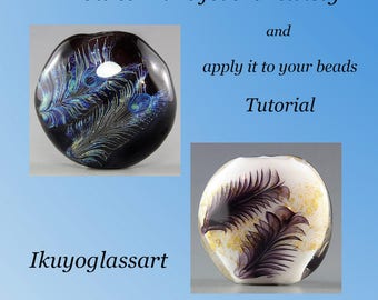 Tutorial: How to make a feather twisty and apply it to your beads by Ikuyo Yamanaka