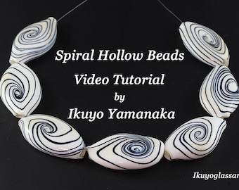 Lampwork Video Tutorial: Spiral Blown Hollow Beads by Ikuyo Yamanaka