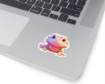 Sweet As Can Be Bearded Dragon Kiss-Cut Sticker