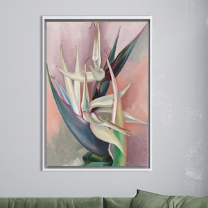 Georgia O&#39;Keeffe Reproduction Canvas: Abstract Floral Art, Modern 3D Print