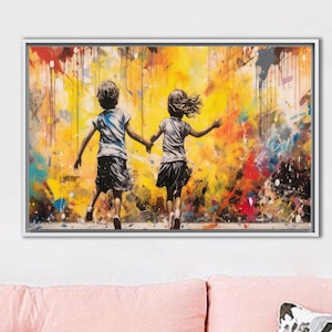 Graffiti Kids Canvas Art: Color Splash Urban Street Art