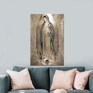 T-shirt Uomo Vergine Maria - Nostra Signora Di Guadalupe - Maglia Religiosa Cristiana 497 - Teewingo