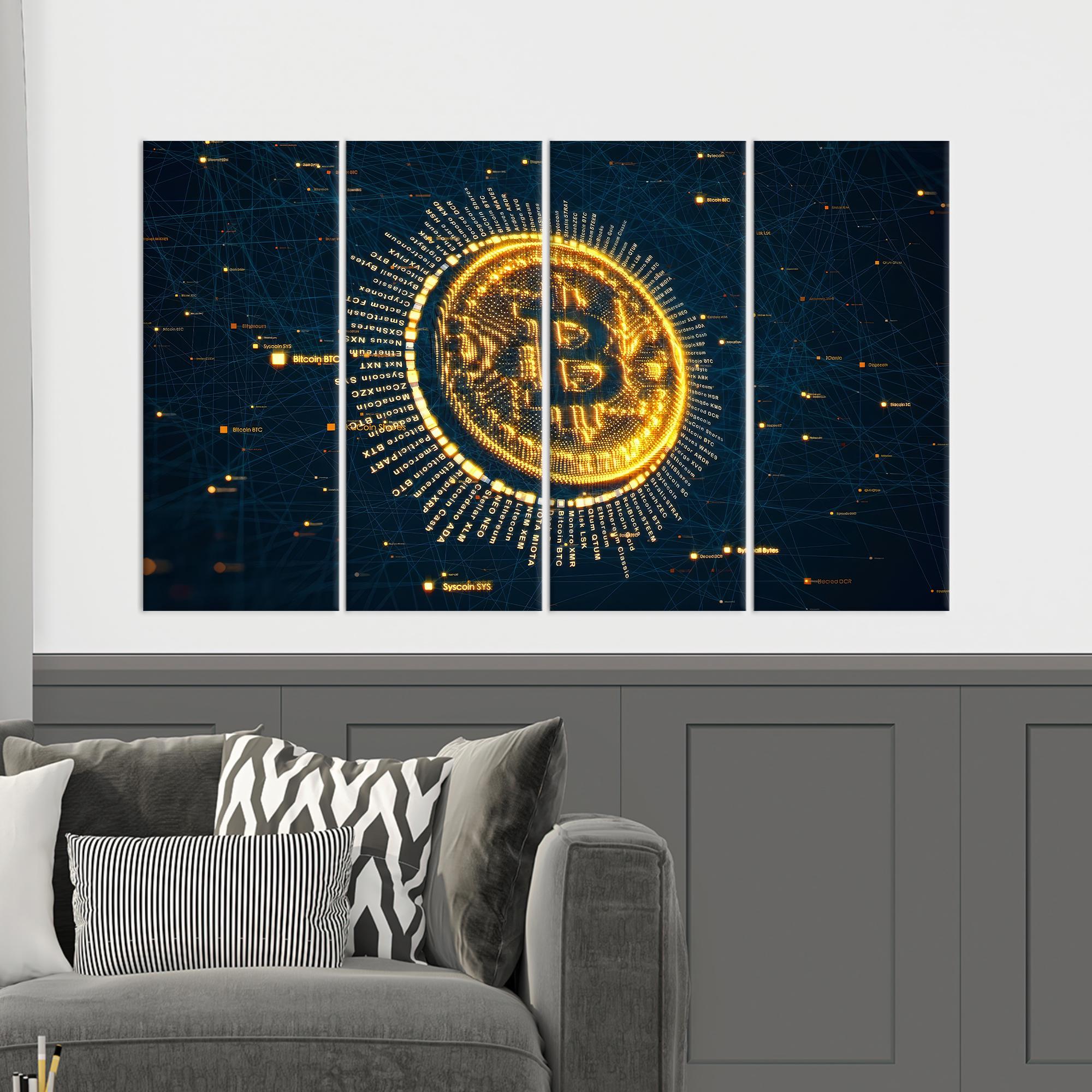 Personalized Bitcoin Canvas Art: Crypto Money Gift, Modern Wall Decor -  Etsy Ireland