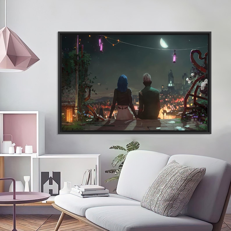 Jinx and Ekko Art Canvas: Modern Game Room Decor - Etsy