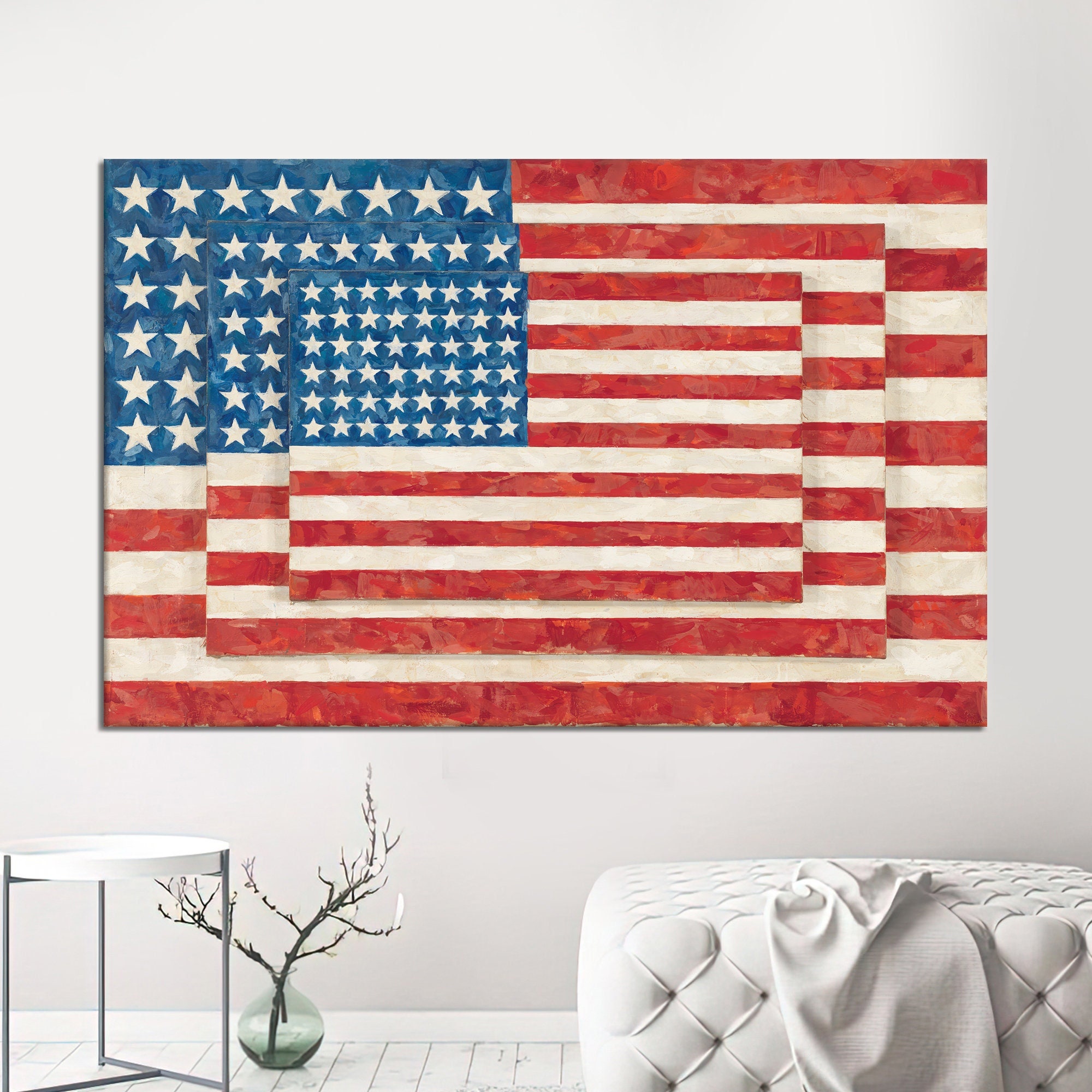 ジャスパー　ジョンズ ジャスパー・ジョーンズ 『ダブル フラッグス（TWO FLAGS