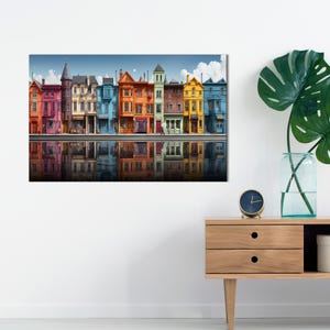 Home Decoration, Colors Canvas, Kitchen Decor Art, Hause Wall Hanging, View 3D Canvas, Wall Hangings, Personalized Wedding Gift,