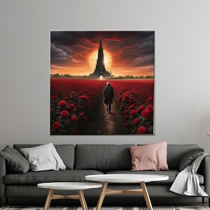 Geschenke, Dark Tower Leinwand Dekor, Leinwand Dekor, Leinwand Dekor, Leinwand Dekor, Housewarminggeschenk, Leinwand Wanddekor, Leinwand Kunst, Leinwand Kunst,