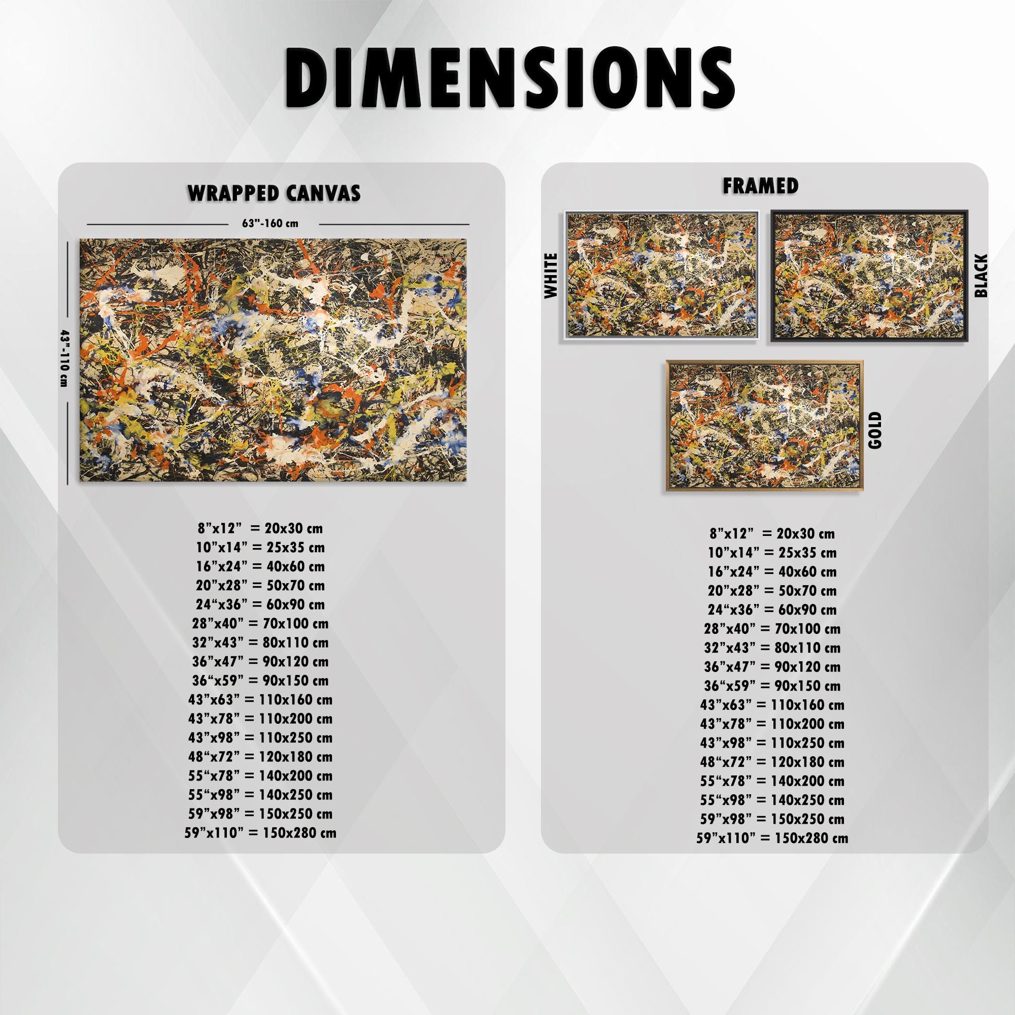 ジャクソン・ポロック「コンバージェンス」複製キャンバスアート：抽象