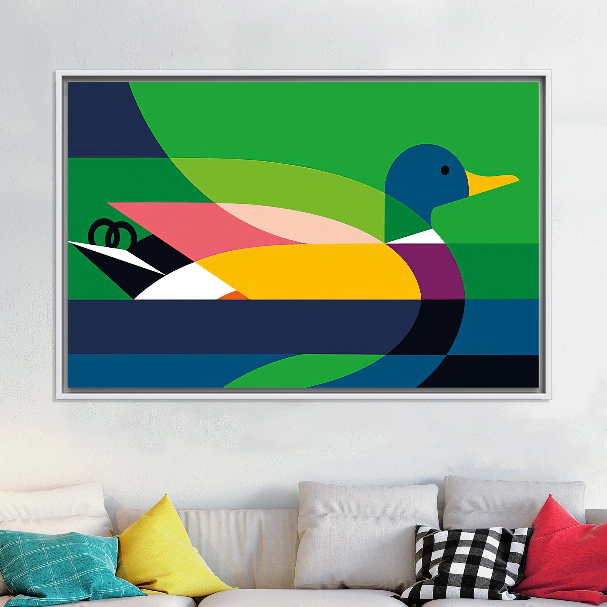 Animal Canvas Art, Home Decoration, Duck Design Wall Hangings, Duck ...