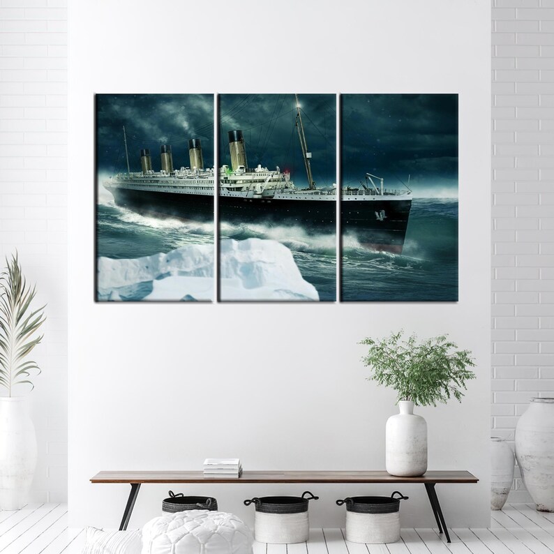 Coastal Canvas Art, Large Cruise Ship Art Canvas, View Printed, Living