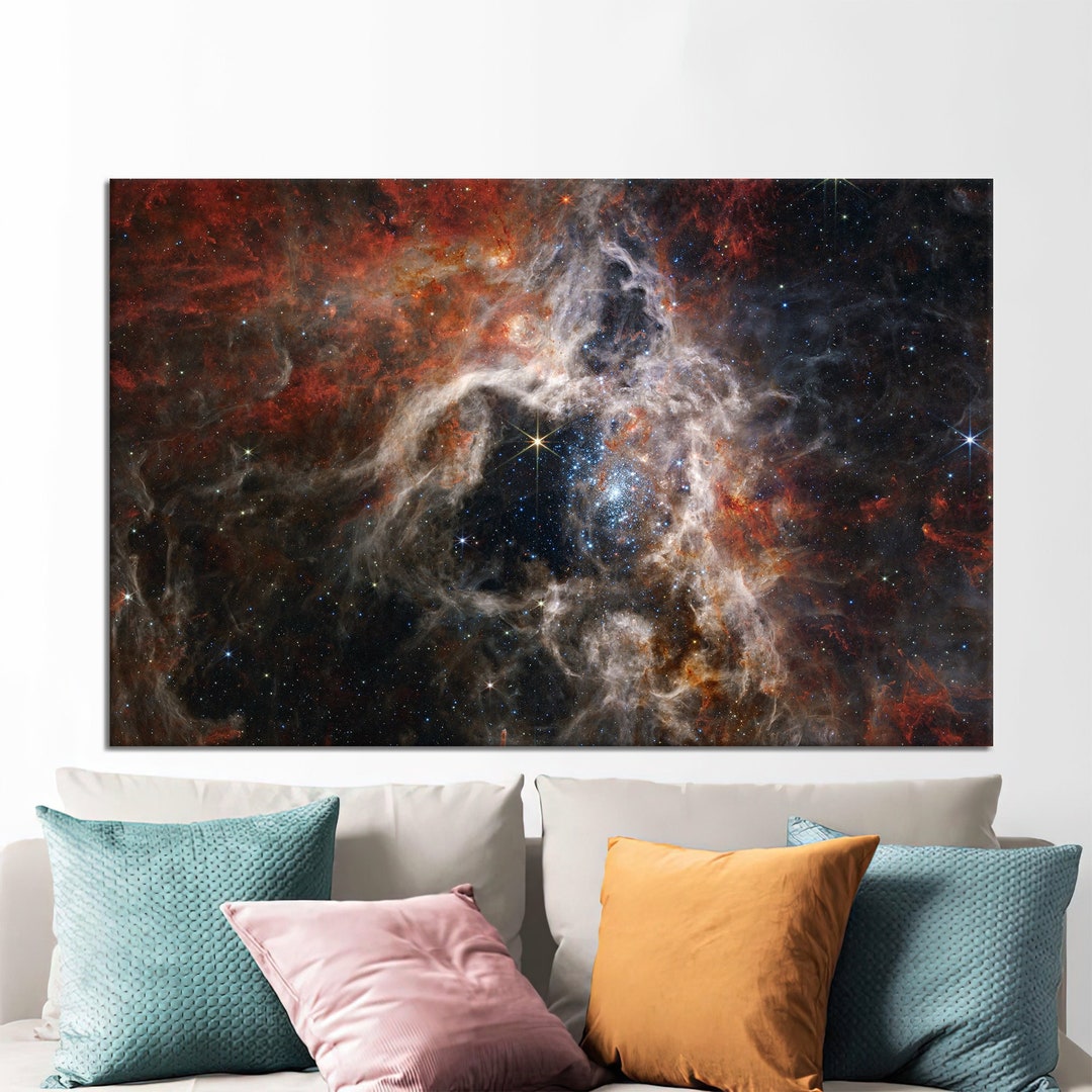 Tarantula Nebula Canvas Art: James Webb Telescope Starry Sky Print - Etsy