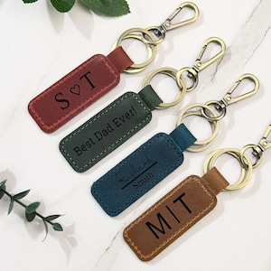 Custom Leather Keychain,Personalized Leather Keychain,Coordinates longitude latitude keychain,Anniversary Gifts,Best Gift,Monogram Keychain