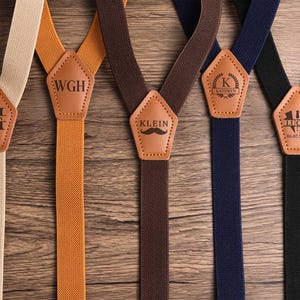 Personalized Groomsmen Suspenders,Groomsmen Suspenders,Custom Men’s Suspenders,Rustic Wedding,Suspenders for Men,Gifts for Dad/Husband