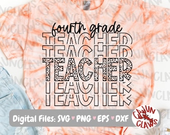 Fourth Grade PNG | Back to School Digital File | Fourth Grade Eco SVG | Teacher Shirt Design | First Day of School PNG | Customized Shirt