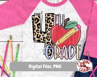 Fourth Grade PNG | Back to School Digital File | Fourth Grade Squad PNG | Teacher Shirt Design | First Day of School PNG