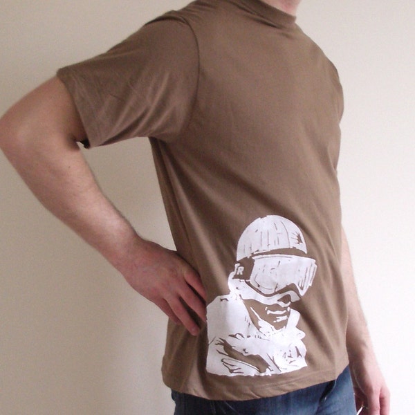 FREE SHIPPING - Snowboarder - unisex JHK cotton tshirt S, M, L, XL, XXL in 12 color choices