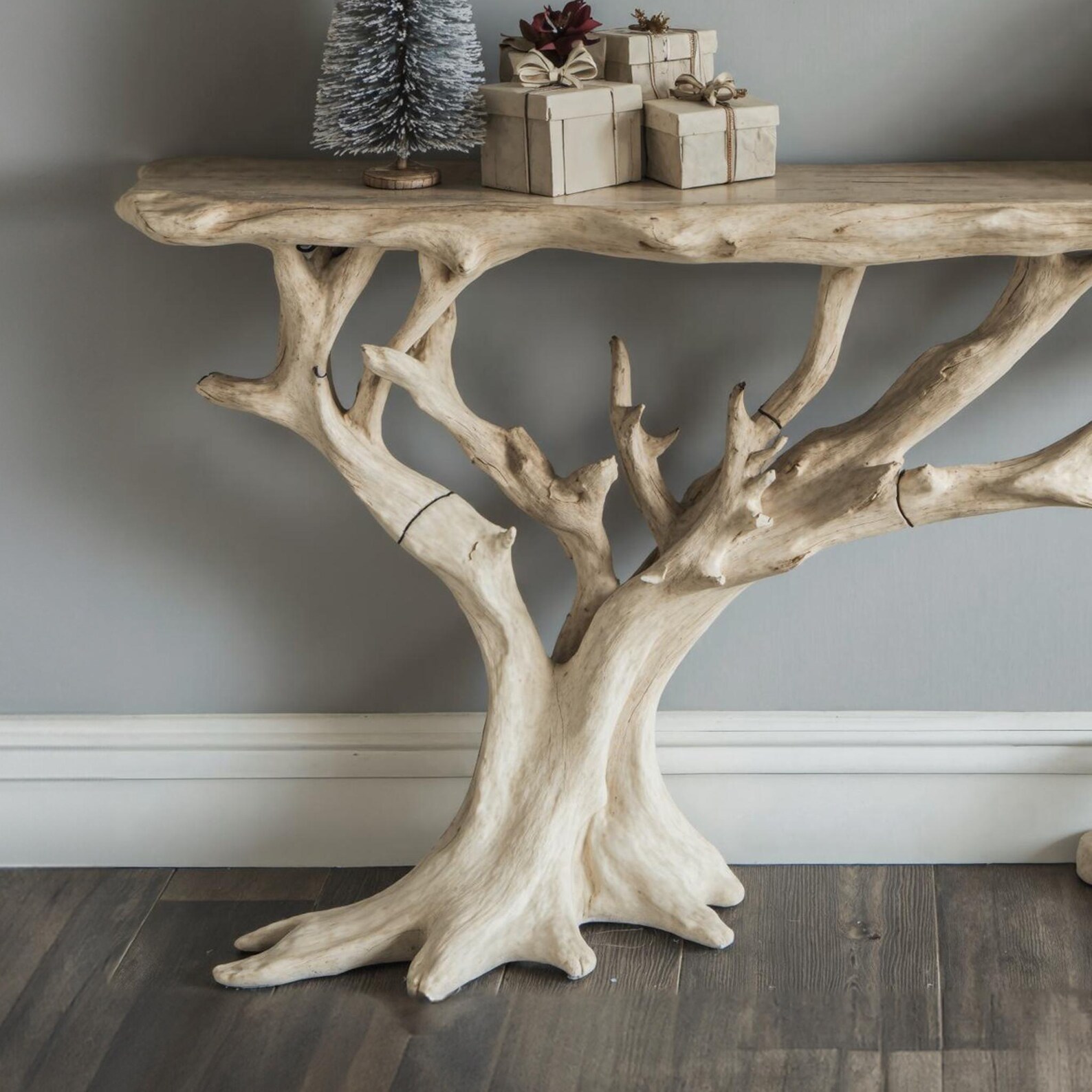 Solid Wood Entry Way Console Table Narrow Entryway Console Table Rustic ...