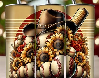 Westerse honkbalbeker png, honkbalbeker, honkbalbeker, westernbeker png, Game Day-beker png, 20 oz magere beker, 20 oz bekeromslag, 20 oz magere beker