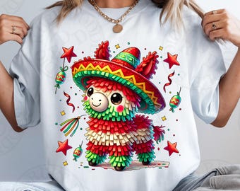 Mexicaanse piñata png, Let's Fiesta png, sublimatieontwerp, Piñata Design, Taco png, Cinco De Mayo png, Mexico png, fiesta, digitale download