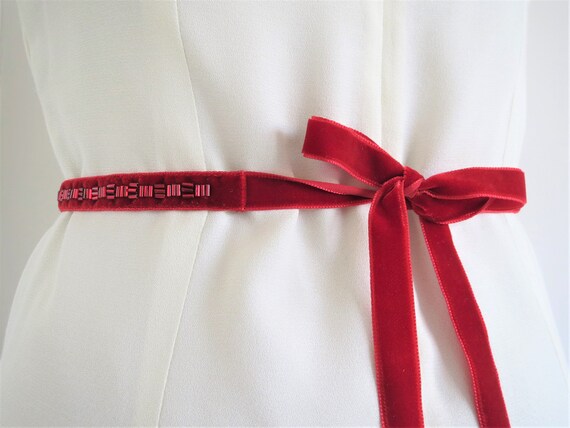 beaded sash belt