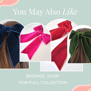 Velvet Ribbon Hair Bow in Berry, Bow for Child, Trendy Bow, Handmade Bow, Women's Hair Bow, Classic Hair Bow, Plain or Beaded, Burgundy