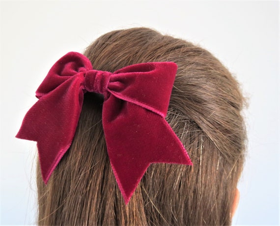 Velvet Hairpin Barrette Headwear  Hair Clips Korean Velvet Bow